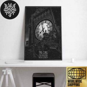 The Cure Songs Of A Lost World Live At The Troxy London On 1st November 2024 Artwork Home Decor Poster Canvas