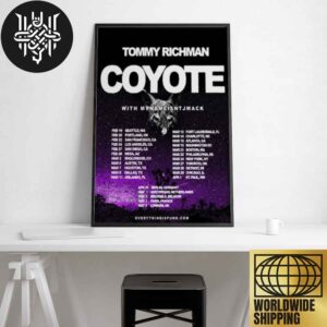 Tommy Richman The Coyote Tour Dates 2025 Home Decor Poster Canvas