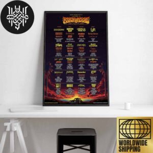 Welcome To Rockville Festival 2025 Full Lineup Home Decor Poster Canvas