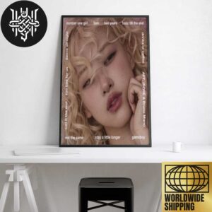 rosie The First Studio Album By ROSÉ Official Tracklist Artwork Home Decor Poster Canvas