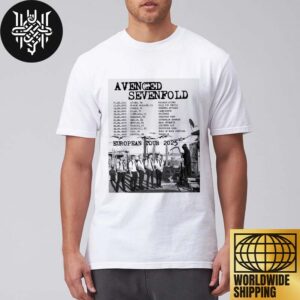 Avenged Sevenfold European Tour Dates 2025 Unisex T-Shirt