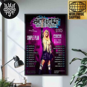 Avril Lavigne Greatest Hits Tour Dates 2025 Artwork Home Decor Poster Canvas