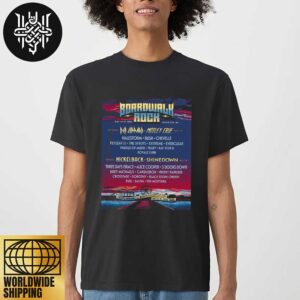 Boardwalk Rock Lineup At Ocean City MD On May 17 18 2025 Artwork Unisex T-Shirt