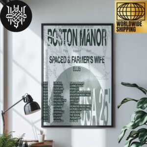 Boston Manor United States Of America Tour Dates 2025 Home Decor Poster Canvas