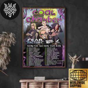 Coal Chamber Band Fiend For The Fans Tour Dates 2025 Artwork Home Decor Poster Canvas