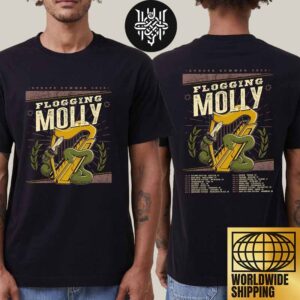 Flogging Molly Europe Summer Tour Dates 2025 Two Sides Unisex T-Shirt