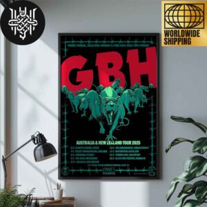 GBH Rock Band Australia And New Zealand Tour Dates 2025 Artwork Home Decor Poster Canvas