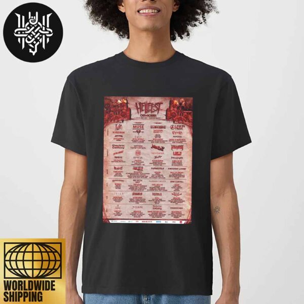 Hellfest Out Of Bounds Open Air Festival 2025 Lineup Artwork Unisex T-Shirt