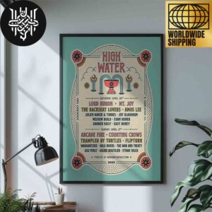 High Water Festival 2025 Lineup Artwork Home Decor Poster Canvas