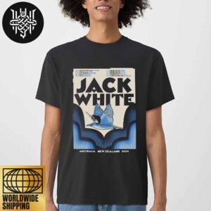 Jack White Poster For AUS And NZ 2024 Tour Dates Unisex T-Shirt