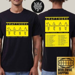 Kraftwerk Multimedia Tour Dates 2025 Two Sides Unisex T-Shirt