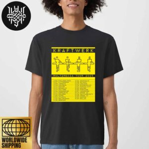 Kraftwerk Multimedia Tour Dates 2025 Unisex T-Shirt