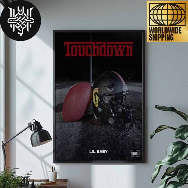 Lil Baby New Single Touchdown Art Cover Home Decor Poster Canvas