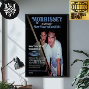 Morrissey In Concert New Year’s Eve 2024 On 31 December 2024 At Hollywood Palladium Los Angeles Home Decor Poster Canvas