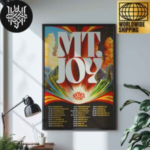 Mt. Joy 2025 Tour Dates Artwork Home Decor Poster Canvas