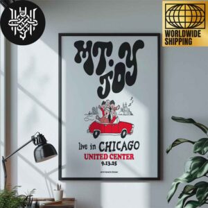 Mt. Joy Live In Chicago At United Center On September 13 2024 Artwork Home Decor Poster Canvas