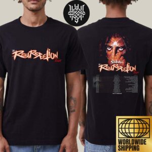 SahBabii The Resurrection Tour Dates 2025 Artwork Two Sides Unisex T-Shirt