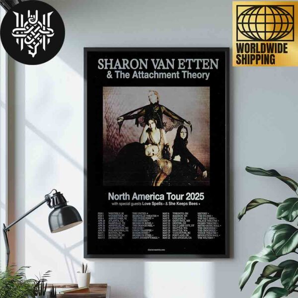 Sharon Van Etten And The Attachment Theory North America Tour 2025 Artwork Home Decor Poster Canvas