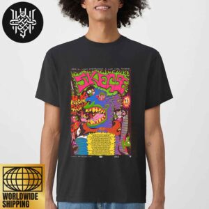 Skegss Europe UK Flaming Tour Dates 2025 Unisex T-Shirt