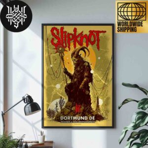 Slipknot 2024 Tour At at Westfalenhalle Dortmund Germany On December 06 2024 Home Decor Poster Canvas