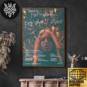 Turnover Peripheral Vision 10 Years Anniversary Tour Dates Home Decor Poster Canvas