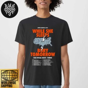 While She Sleeps X Bury Tomorrow North America 2025 Tour Dates Unisex T-Shirt